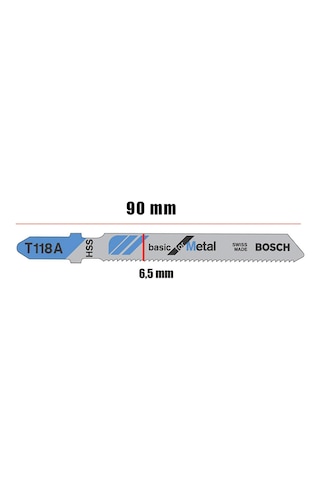 Bosch Metal Kesim Dekupaj Testere Bıçağı Bıçak T118A