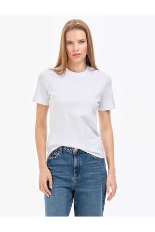 Pierre Cardin Kadın Beyaz Tişört Basic 50323570-vr013