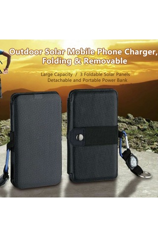 Butu N10 7.5W Katlanabilir Güneş Paneli Taşınabilir Şarj Cihazı
