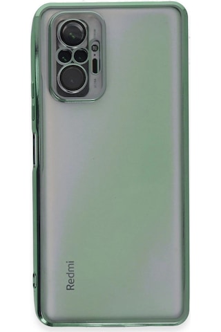 Xiaomi Redmi Note 10 Pro Kılıf Razer Lensli Silikon - Yeşil