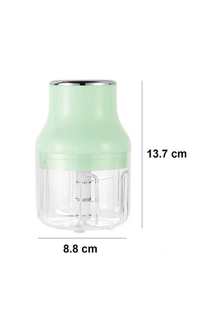 Youtek Usb Şarjlı Mini Elektrikli Sarımsak Dilimleyici, 250ml, Tüm Gövde Yıkanabilir, Sebze-meyve-et Çırpıcı, Mutfak Aleti Yeşil-pembe-beyaz Diğer