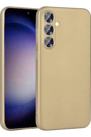 Zore Galaxy S23 Fe Uyumlu Msra Premier Silikon Kılıf-gold Gold
