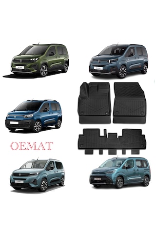 Peugeot Rifter & Citroen Berlingo & Fiat Doblo & Opel Combo E & Toyota Proace City Havuzlu Paspas
