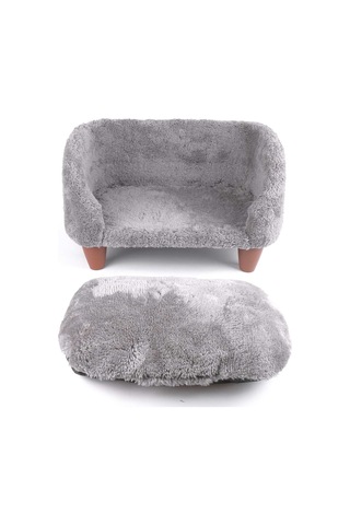 Gobypet Peluş Kedi Koltuğu Yumuşak Lüks Kedi Köpek Yatağı Koltuğu