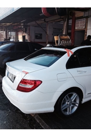 Mercedes C W204 Spoiler Bagaj Kalın Fiber 2007-2013