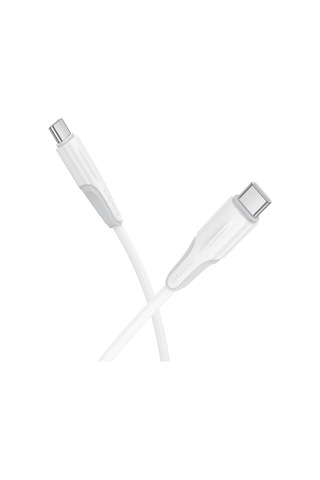 Borofone Bx119 Yeni 60w Usb-c / Tip-c Usb-c / Tip-c Hızlı Şarj Veri Kablosu, Uzunluk: 1m Beyaz