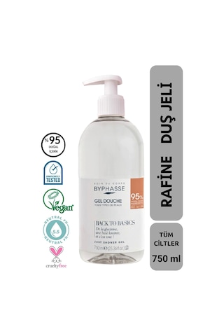 Byphasse Back To Basics Rafine Duş Jeli Tüm Cilt Tipleri 750 ML