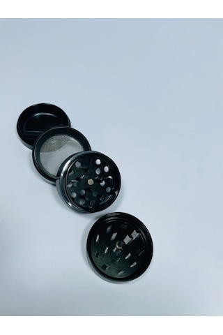 Çelik TutunÖğütücü 4Kademeli Paslanmaz Grinder SiyahRenk//40mm