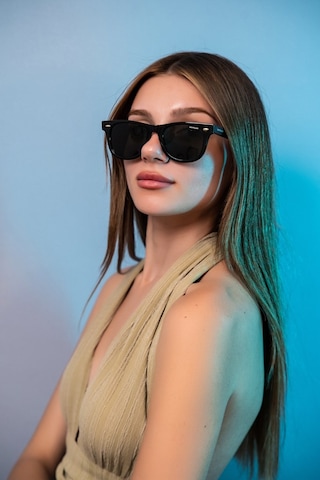 Montblack Mb 6802 01 Wayfarer Erkek Güneş Gözlüğü Siyah