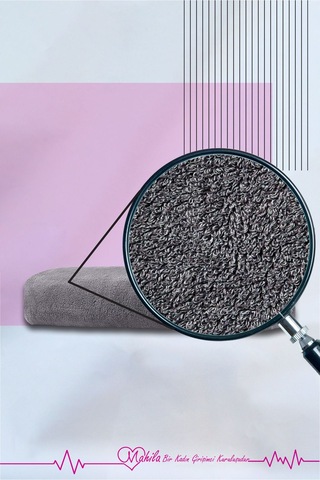 12 Adet 50x90 Pamuk Havlu, Premium Havlu, Spor Havlusu, Fitness Havlusu, Berber Kuaför Havlusu Gri