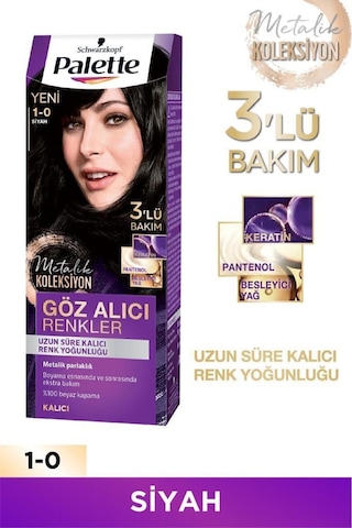 Palette Göz Alıcı Renkler 1 - 0 Siyah X 2 Adet
