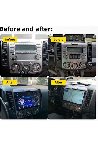 Ford Ranger 2006-2010 Android 2 Gb + 32 Gb Rom Carplay Multimedya JAPON SERİ