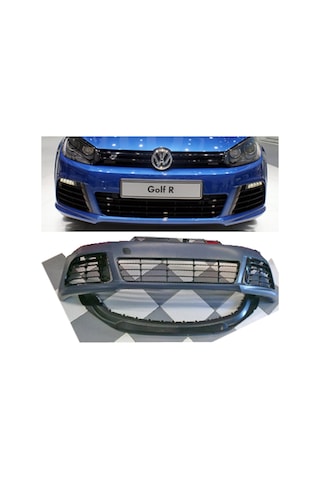 Vw Golf 6 2009-2010-2011 Mk6 Plastik r Ön Tampon