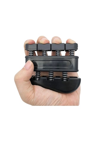 Mucit Home Piyano Gitar El Parmak Eğitmen Güçlendirici Parmak Kuvvet Eğitmeni Egzersiz Aleti Siyah