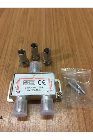 1 Giriş 2 Çıkış Kablo Tv Uydu Anten Çoklayıcı Splitter Ikili