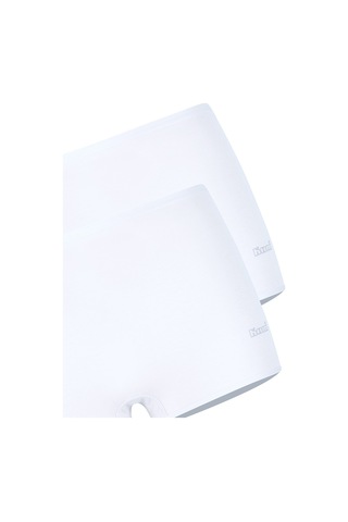 Kom Basic Kadın Short Külot 2li Beyaz Beyaz