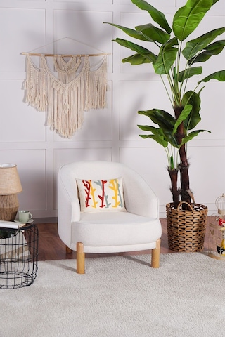 Kilim Mobilya Bohera Berjer Krem