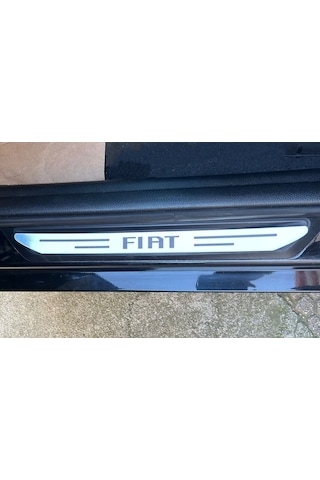 Fiat Linea Özel Kapı Eşik Yazısı Krom