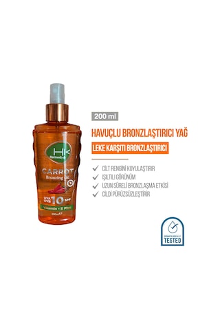 Hk Remedy Sun SPF 10 Havuç Yağı 200 ML