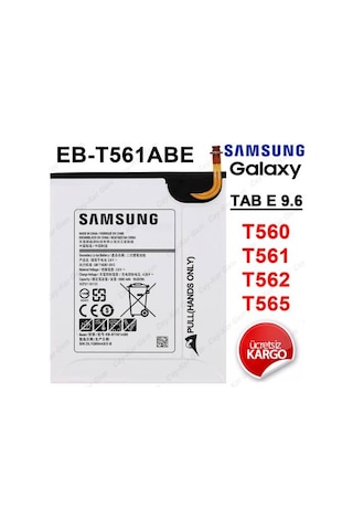 Samsung Uyumlu Galaxy Tab E T560 T561 T562 Tablet Batarya Pil
