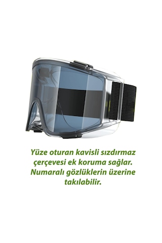 Kaynak Koruyucu Iş Güvenlik Güvenliği Gözlüğü Ventilli Gözlük S550 Füme Ürünleri