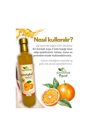 Portakal Sirkesi 500 Ml 2'li Paket - Organik Doğal Fermantasyon