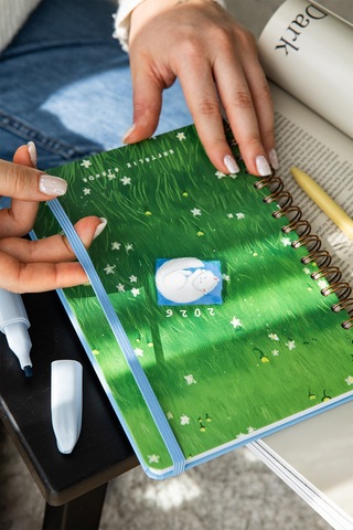 2026 A5 Spiralli Haftalık Ajanda 12 Aylık - Kedi Kedi