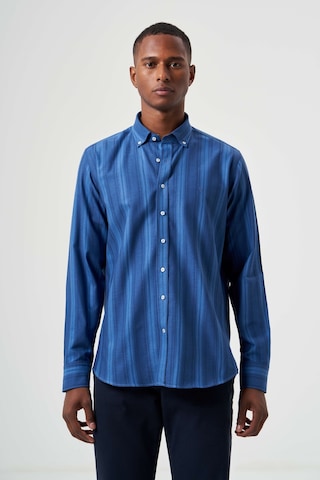 Bisse Erkek Regular Fit Paşa Yaka Gömlek Mavi Gm23k232022 D35 Mavi