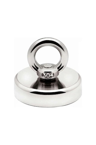 Valkyrie D48 Güçlü Neodyum Mıknatıs 48mm 75kg Askılı Fishing Salvage Magnet