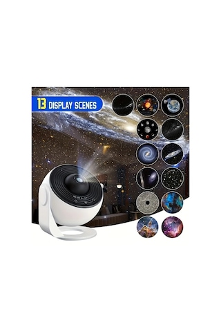 Honeybeeshop Beyaz Yildizli Gokyuzu Galaksi Projektoru Aurora Isik Gosterisi Yatak Odasi Oyun Odasi Tavan Hediyeler Parti
