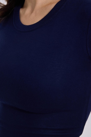 Tudors Kadın Regular Fit Klasik Kesim Bisiklet Yaka Viskon Kumaş Ultra Soft Lacivert Tişört-37795 Lacivert
