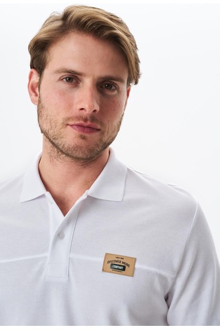 AR-MA Arma Erkek Regular Fit Basic % 100 Pamuk Pike Polo Yaka Tişört Y29374355402 Beyaz