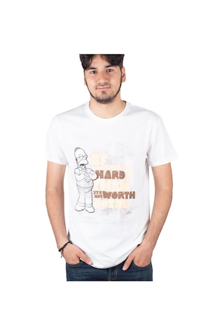 Grand Wolf The Sımpsons Tişört Gw-12101 Beyaz