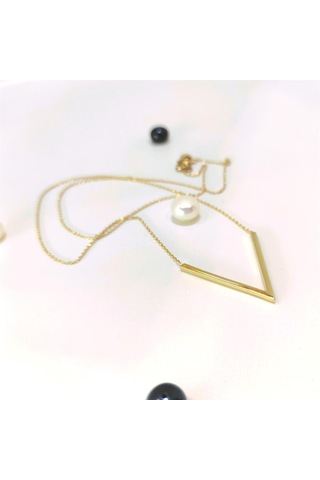 Altın Ürünler V Kolye 14 Ayar