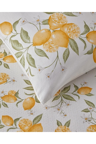 English Home Amalfi Breeze Baskılı Tek Kişilik Pike Takımı 150x220 Cm Sarı Sarı