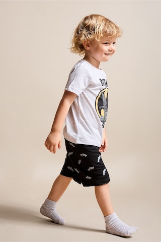 Defacto Batman Lisanslı 2li Pijama Gri Melanj Takımı Erkek Bebek H8147a526hsgr400 Gri-gr400