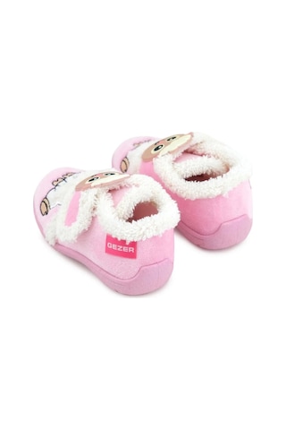 Gezer Kuzu Figürlü Kışlık Yumuşacık Ev Pandufu Pembe Pembe