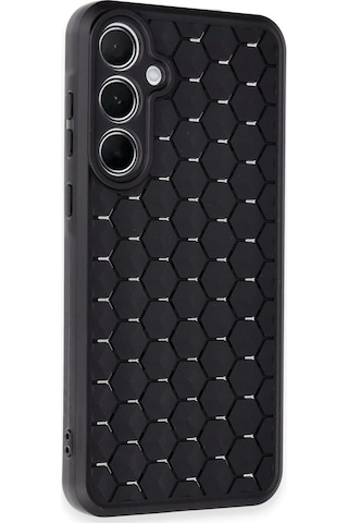 Newface Samsung Galaxy Uyumlu A55 5g Kılıf Petek Silikon Kapak Semeglbl - 75 - Siyah