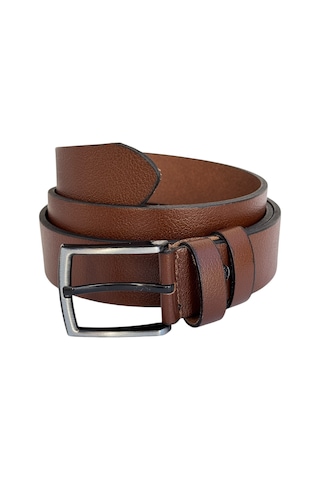 Süzer Deri Battal Boy Hakiki Deri 4 Cm. Tokalı Düz Model Spor Erkek Kemer Taba Taba