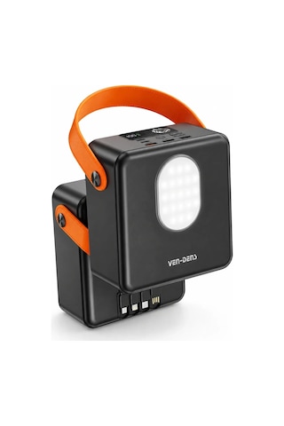 Ven-dens Vd-pb076 100000 Mah 22.5 W Hızlı Şarj Powerbank, Çoklu Çıkış, Aynı Anda 4 Cihaz, Siyah