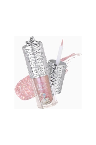 Flower Knows Swan Ballet Liquid Eyeshadow Blossom Işıltılı Göz Farı 05 Cracking Crystal 4