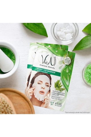 Vien Aloe Vera İçerikli Yoğun Nemlendirici Kağıt Yüz Maskesi 25 G