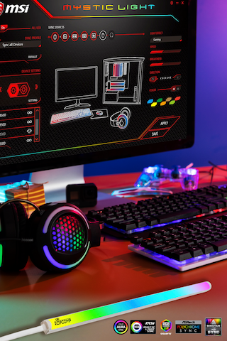 Ropcomp Argb Pc Kasa Aydınlatma Led 30 Cm - Beyaz