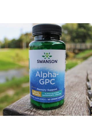 Swanson Vitamins Alpha Gpc Phospholipids Choline Memory Support 300 Mg 60 Veggie Caps