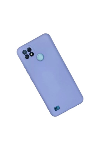 Mey Najmaddin Realme C21 Kılıf Nano İçi Kadife Silikon - Lila Najmaddin Diğer