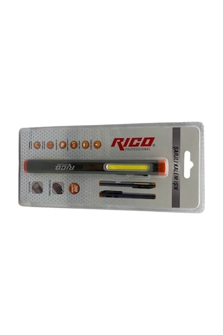 Rico Şarjlı Led Kalem El Feneri Su Geçirmez 3 Saat Kesintisiz Kullanım Rc0033