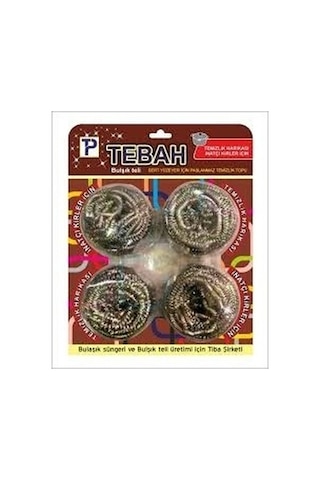 4 Parça Bulaşık Top Teli 5332