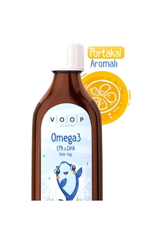 Voop Portakal Aromalı Omega 3 Balık Yağı Şurup 150 ML