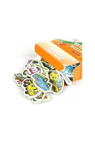 Diytoy Manyetik Taşıtlar 30 Parçalı Eğitim Seti Magnet Taşıt