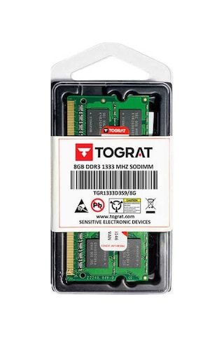 Tograt ‎TGR1333D3S9/8G ‎8GB 1333 MHz DDR3 SODIMM Notebook Ram Bellek